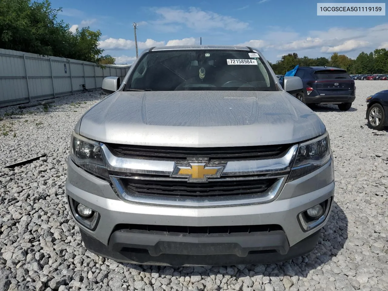 2016 Chevrolet Colorado Lt VIN: 1GCGSCEA5G1119159 Lot: 72158984