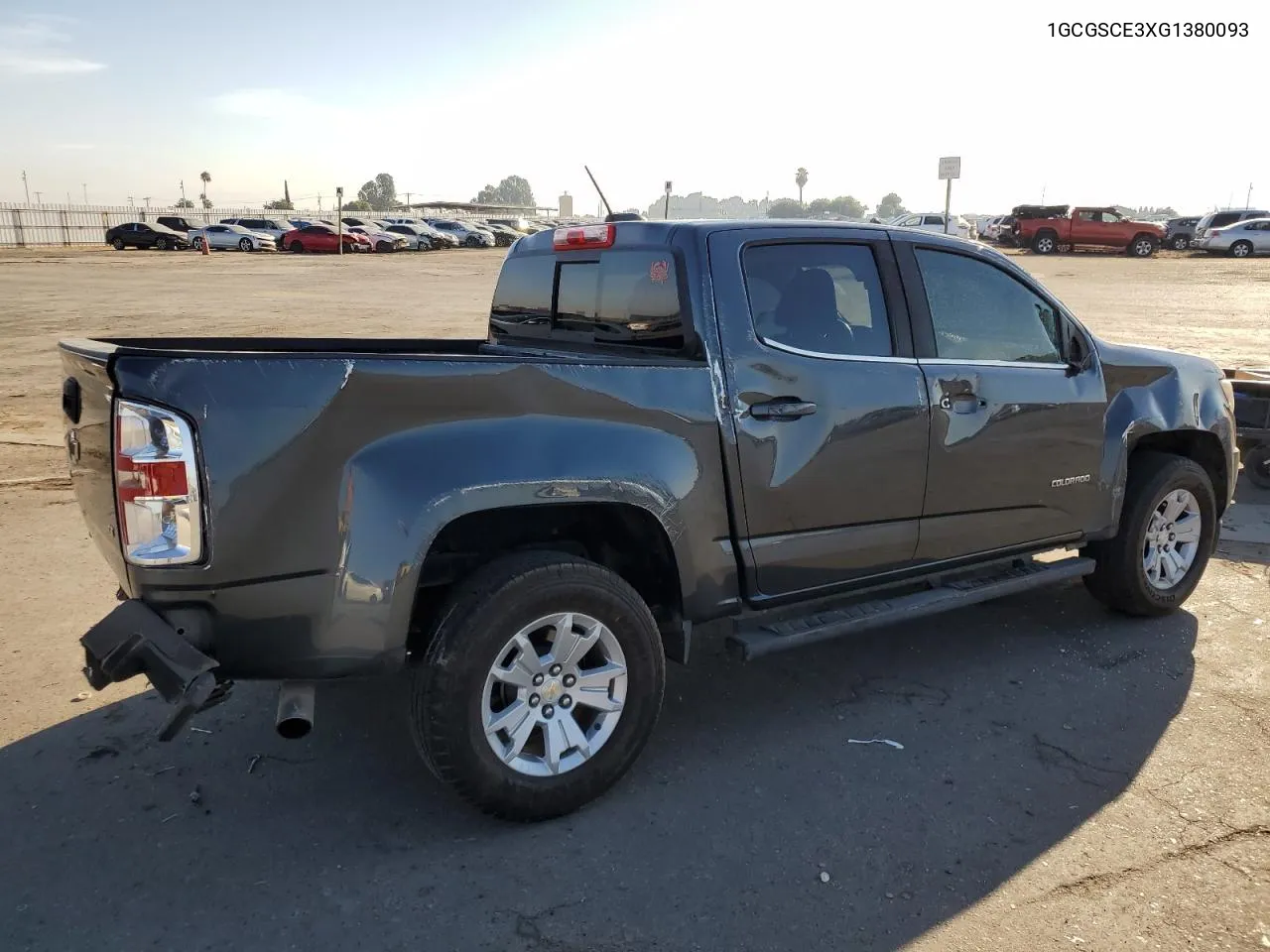 2016 Chevrolet Colorado Lt VIN: 1GCGSCE3XG1380093 Lot: 72372984