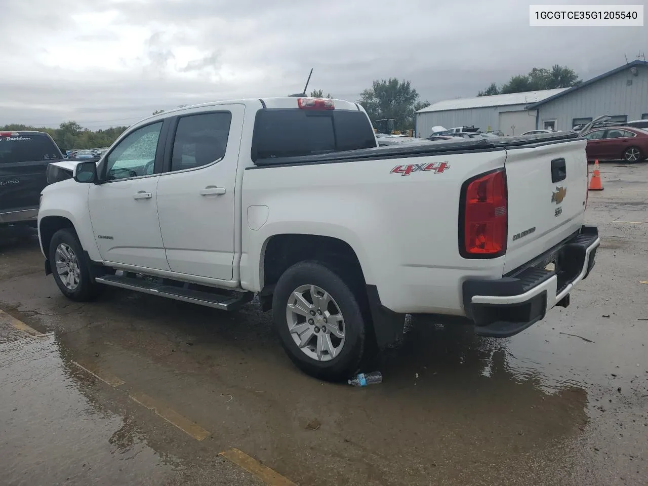 2016 Chevrolet Colorado Lt VIN: 1GCGTCE35G1205540 Lot: 72648064