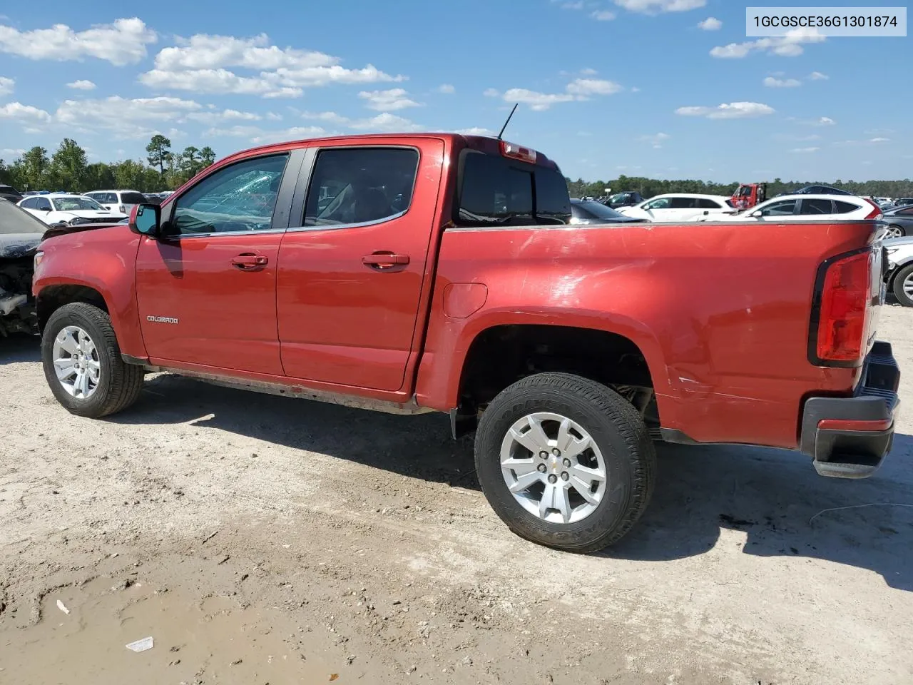 2016 Chevrolet Colorado Lt VIN: 1GCGSCE36G1301874 Lot: 73376544