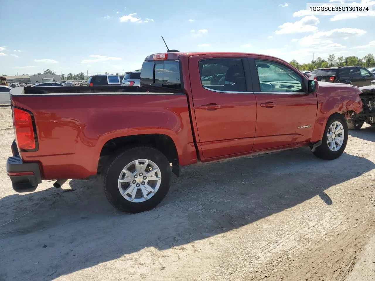 2016 Chevrolet Colorado Lt VIN: 1GCGSCE36G1301874 Lot: 73376544