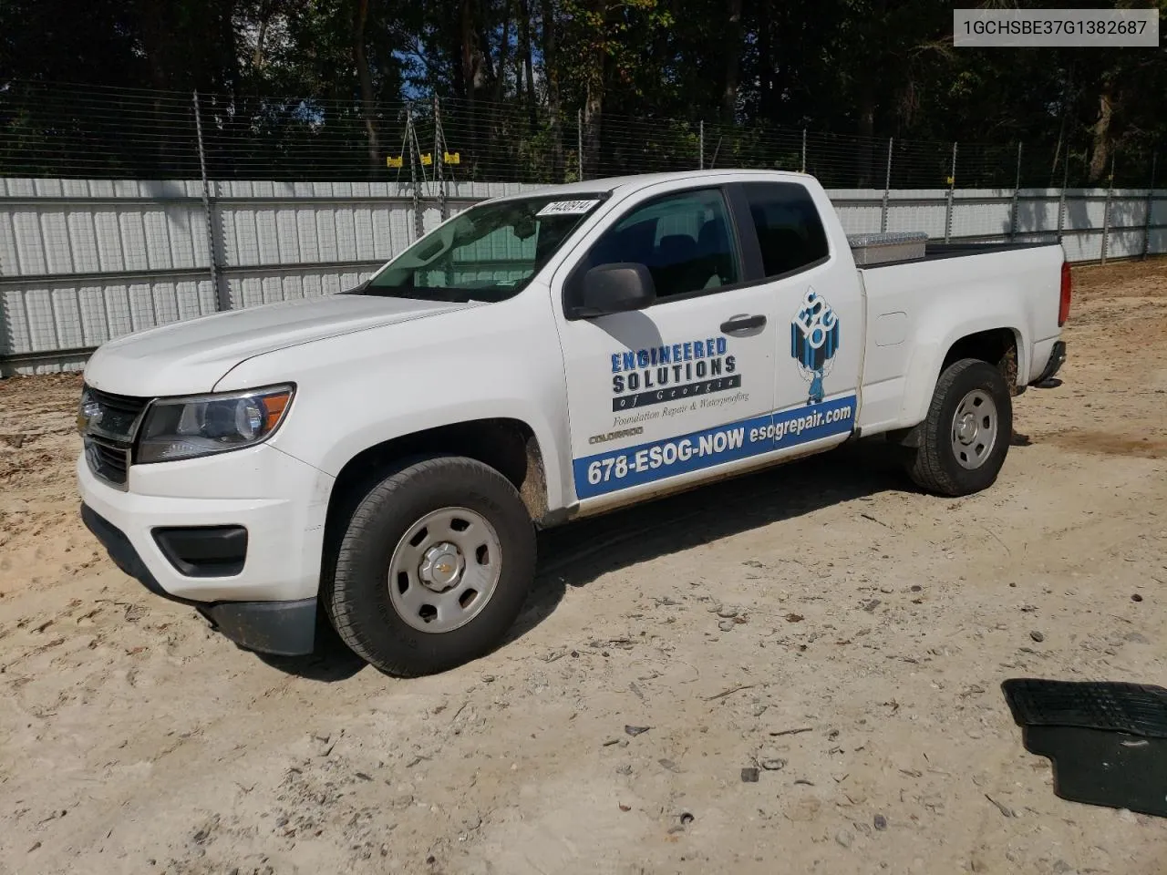 2016 Chevrolet Colorado VIN: 1GCHSBE37G1382687 Lot: 74430914