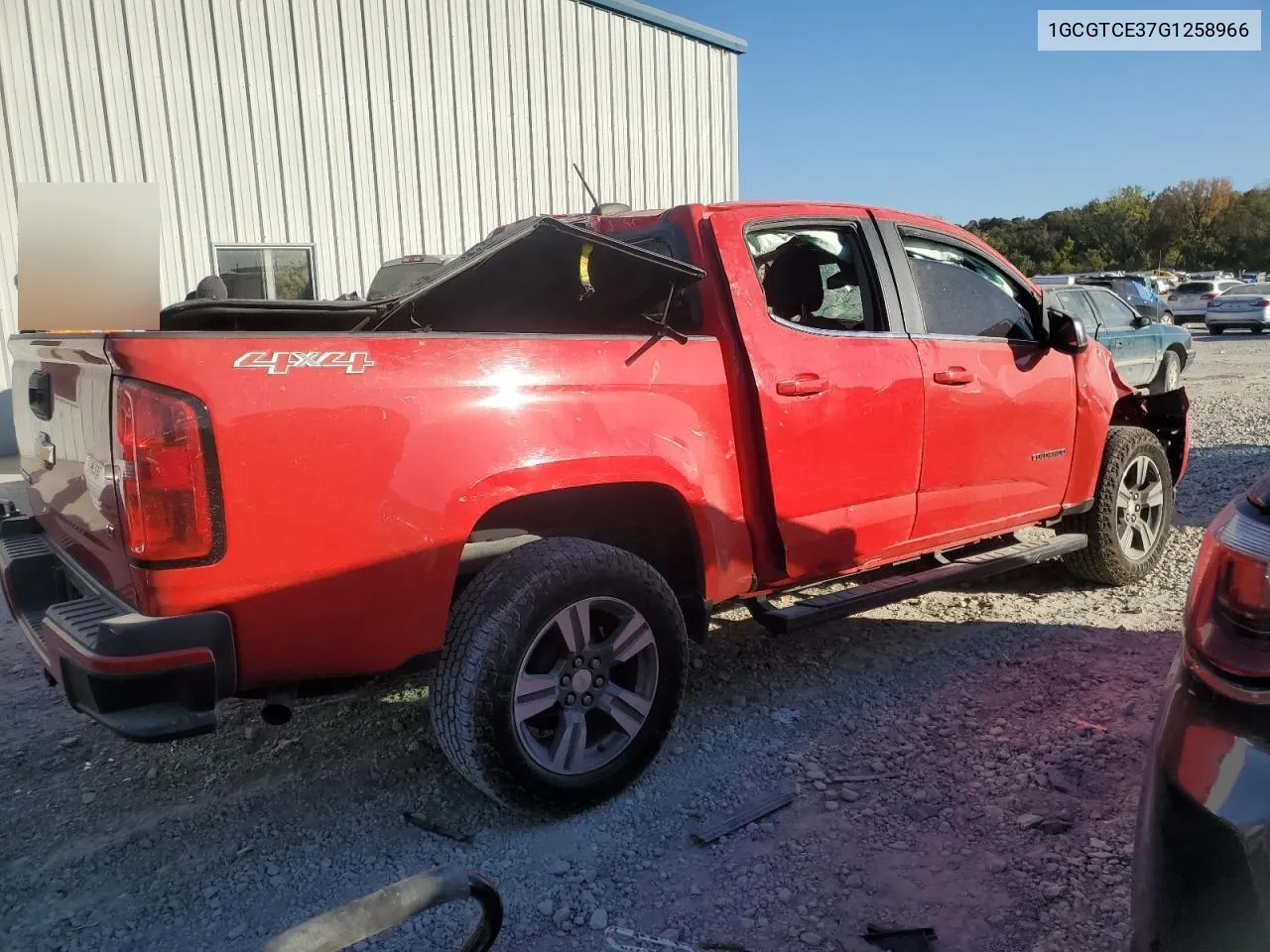 2016 Chevrolet Colorado Lt VIN: 1GCGTCE37G1258966 Lot: 76563534