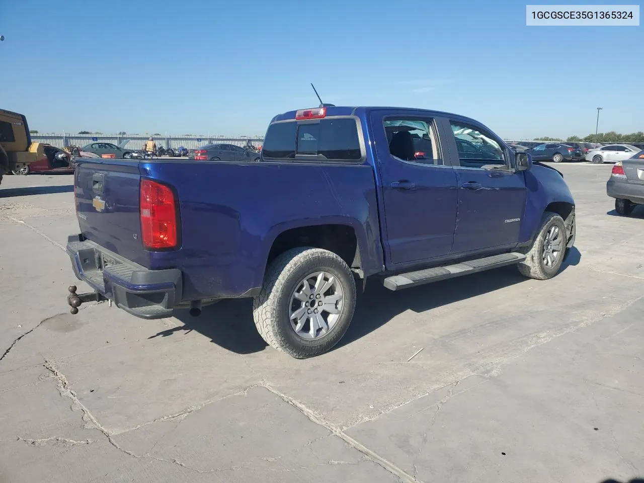 2016 Chevrolet Colorado Lt VIN: 1GCGSCE35G1365324 Lot: 76618984