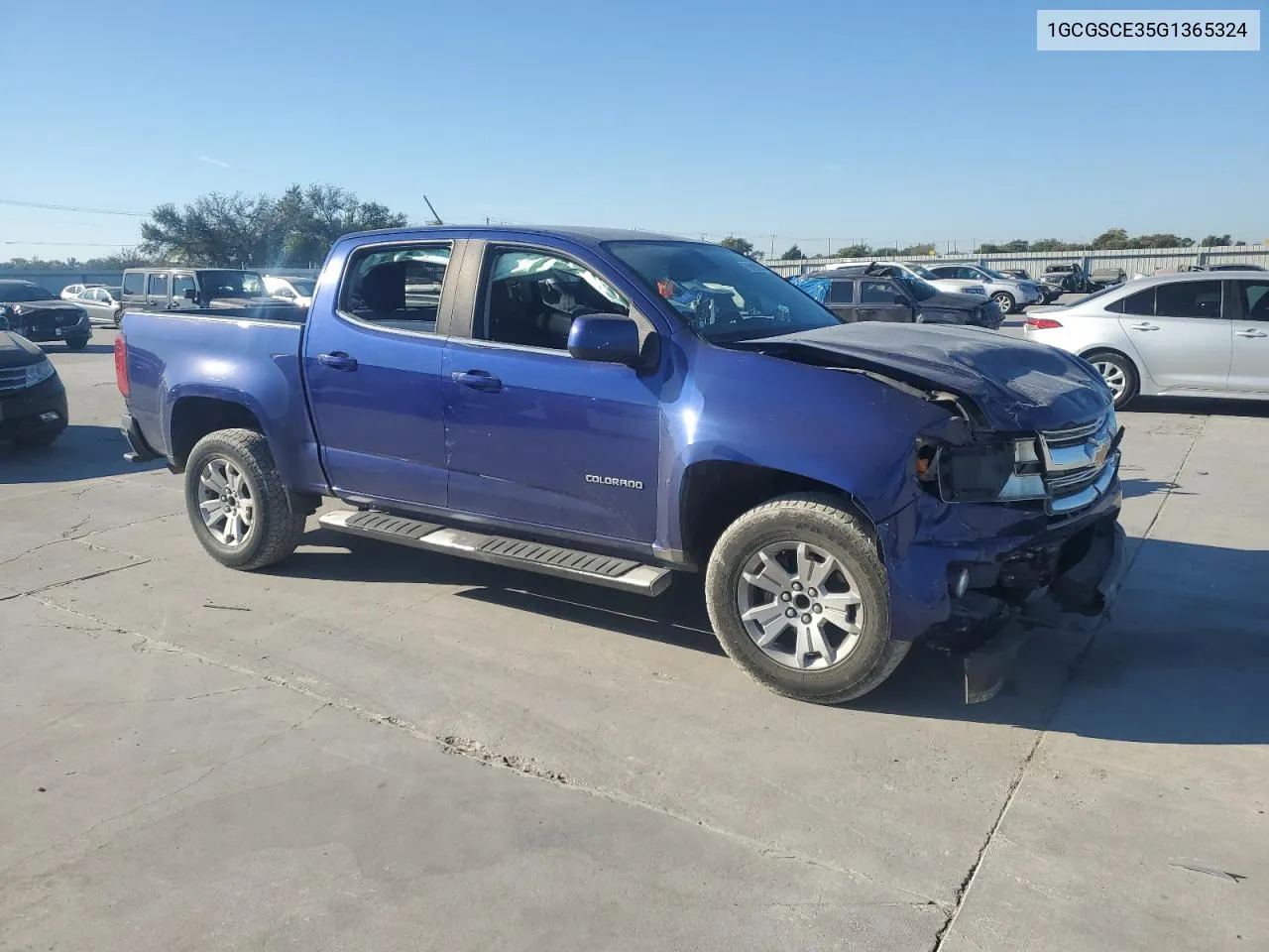 2016 Chevrolet Colorado Lt VIN: 1GCGSCE35G1365324 Lot: 76618984