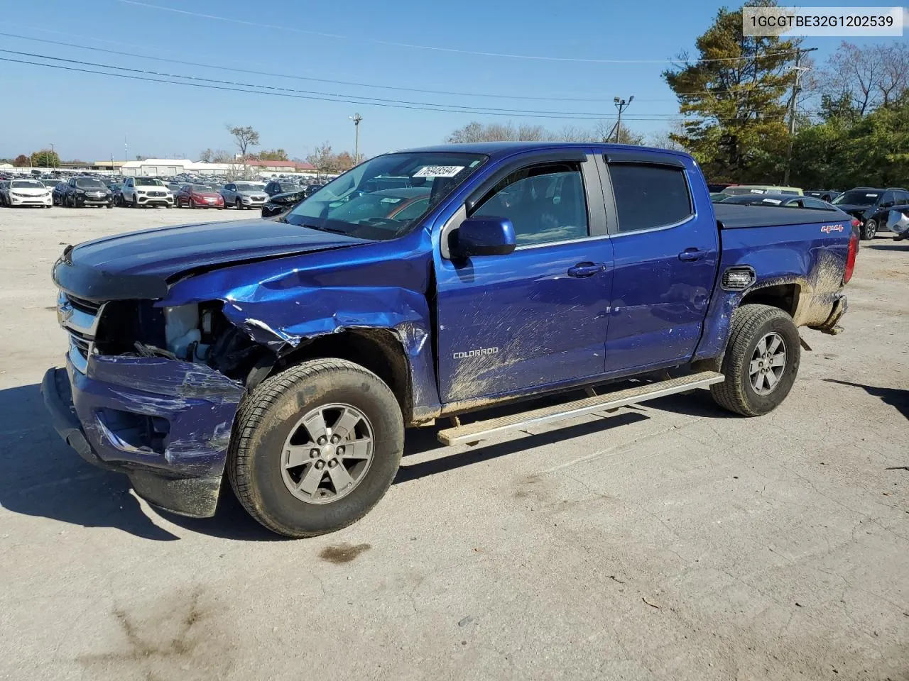 2016 Chevrolet Colorado VIN: 1GCGTBE32G1202539 Lot: 76948594