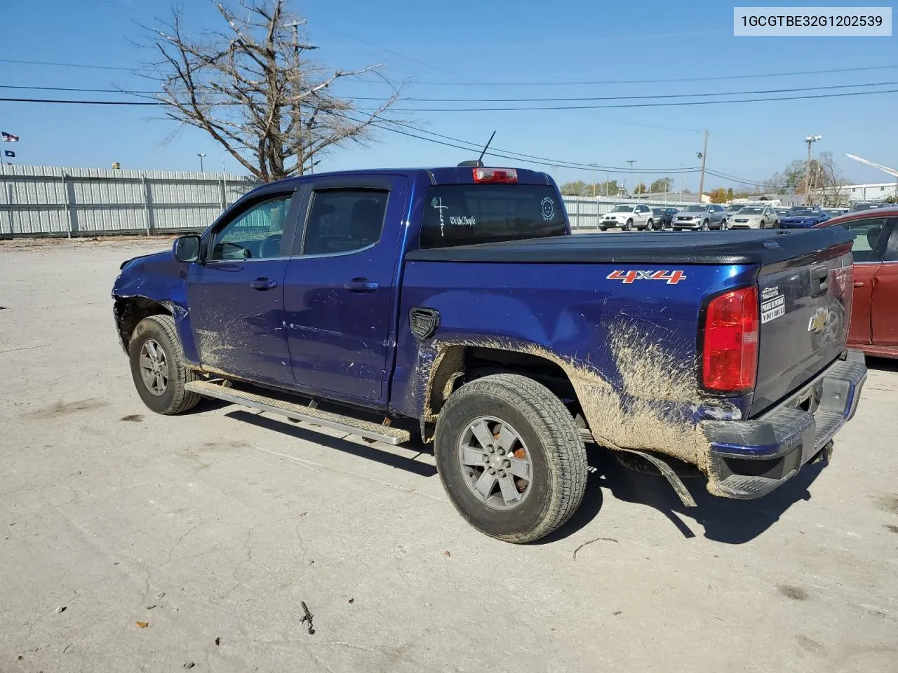 2016 Chevrolet Colorado VIN: 1GCGTBE32G1202539 Lot: 76948594