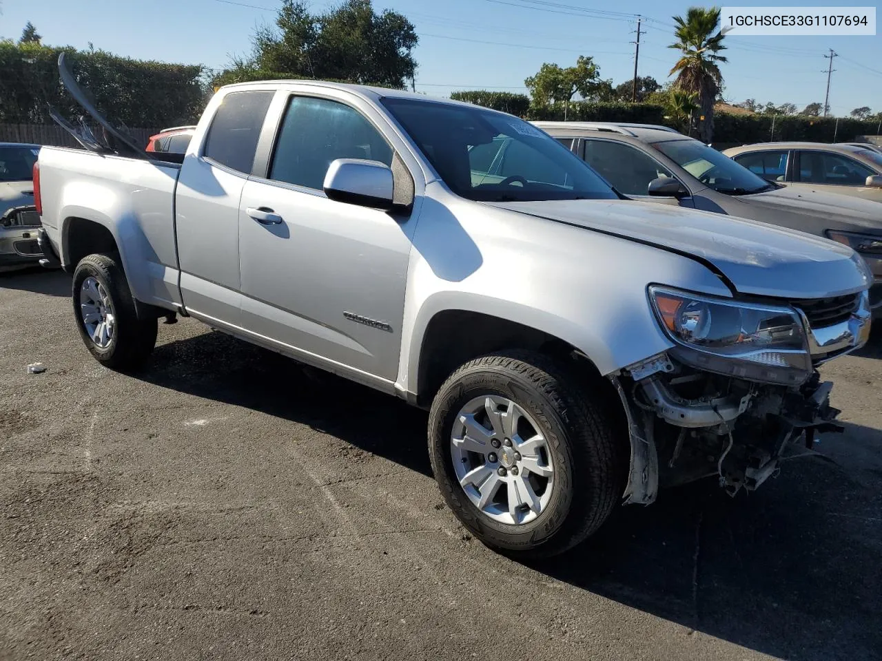 2016 Chevrolet Colorado Lt VIN: 1GCHSCE33G1107694 Lot: 76952124