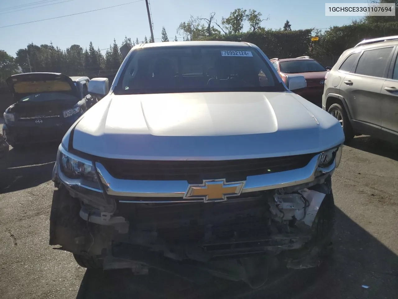 2016 Chevrolet Colorado Lt VIN: 1GCHSCE33G1107694 Lot: 76952124