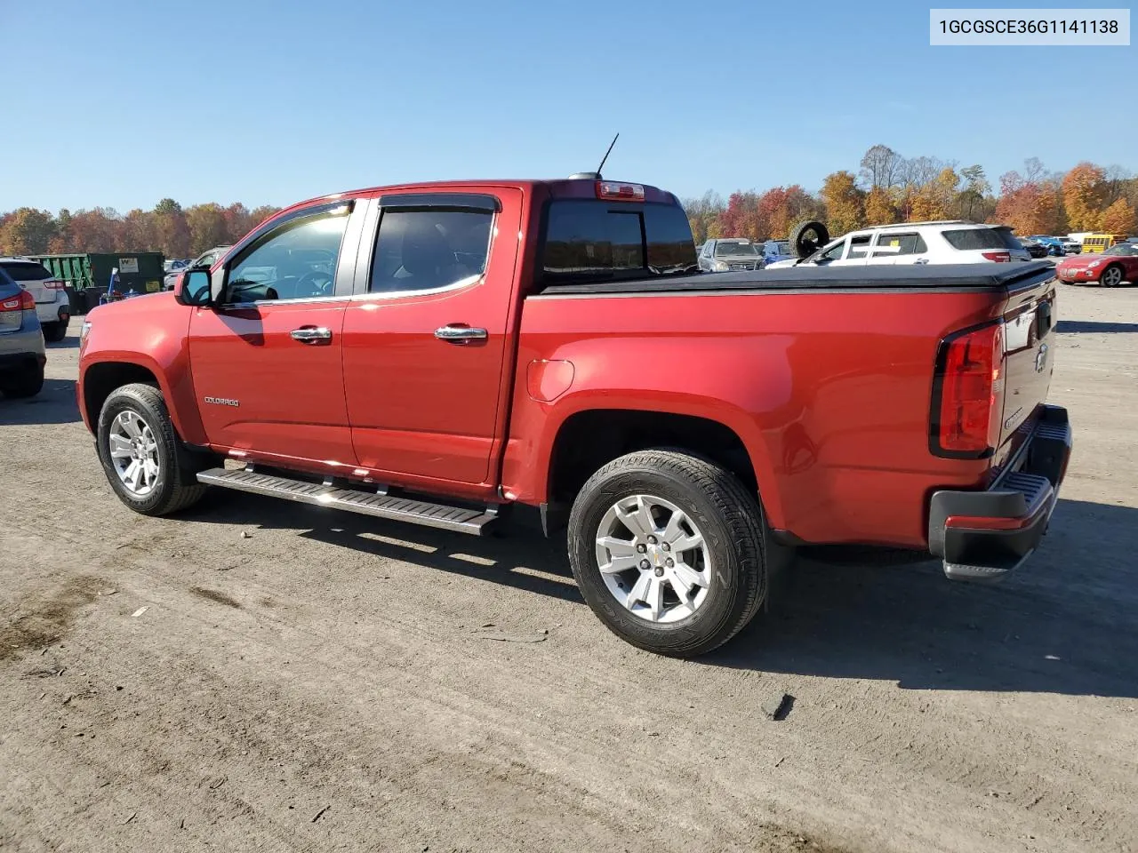 2016 Chevrolet Colorado Lt VIN: 1GCGSCE36G1141138 Lot: 76980934