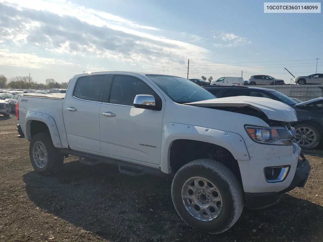 1GCGTCE36G1148099 2016 Chevrolet Colorado Lt