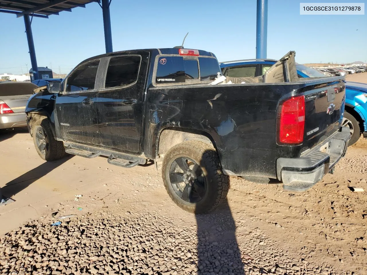 2016 Chevrolet Colorado Lt VIN: 1GCGSCE31G1279878 Lot: 77095444