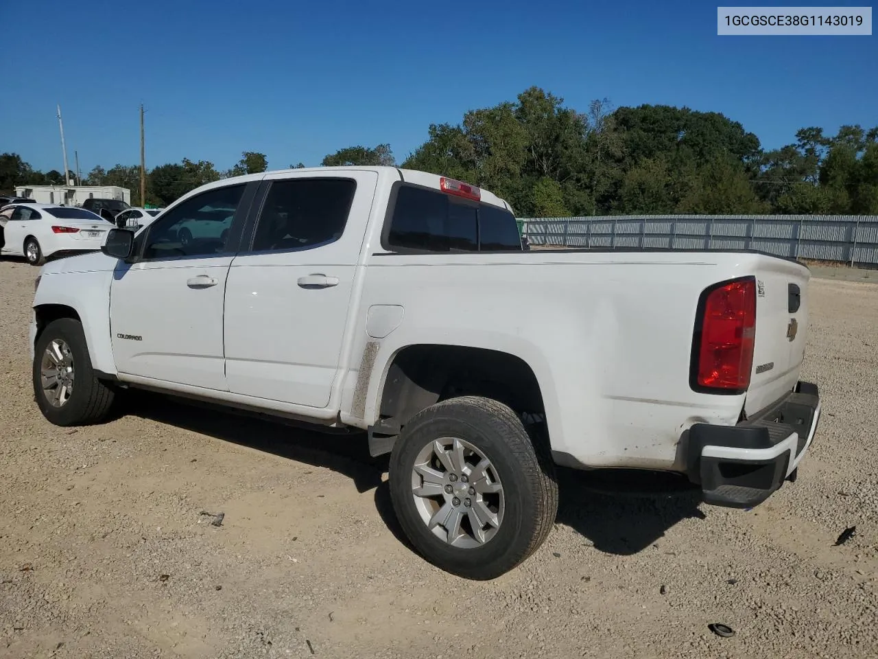 2016 Chevrolet Colorado Lt VIN: 1GCGSCE38G1143019 Lot: 77099444