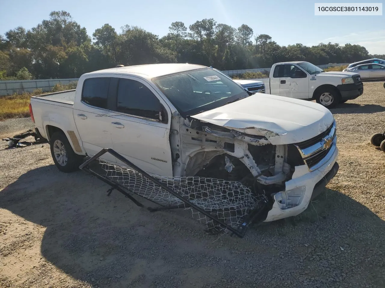 2016 Chevrolet Colorado Lt VIN: 1GCGSCE38G1143019 Lot: 77099444