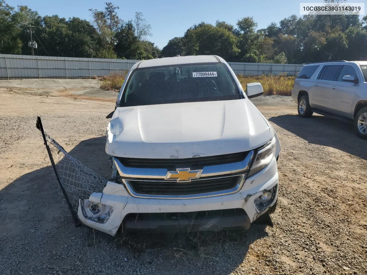 2016 Chevrolet Colorado Lt VIN: 1GCGSCE38G1143019 Lot: 77099444