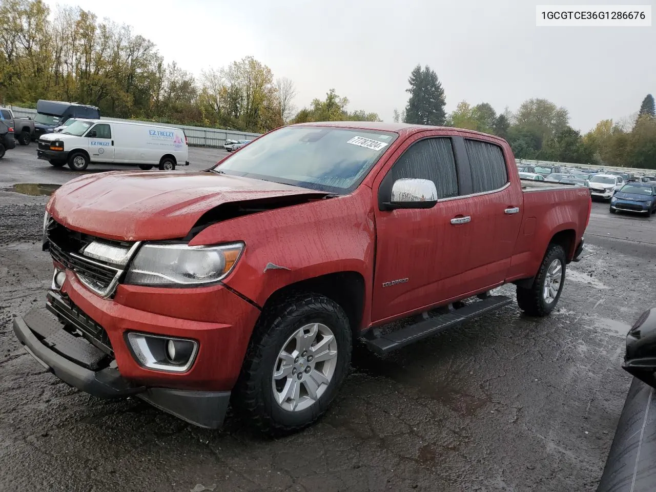 2016 Chevrolet Colorado Lt VIN: 1GCGTCE36G1286676 Lot: 77787324