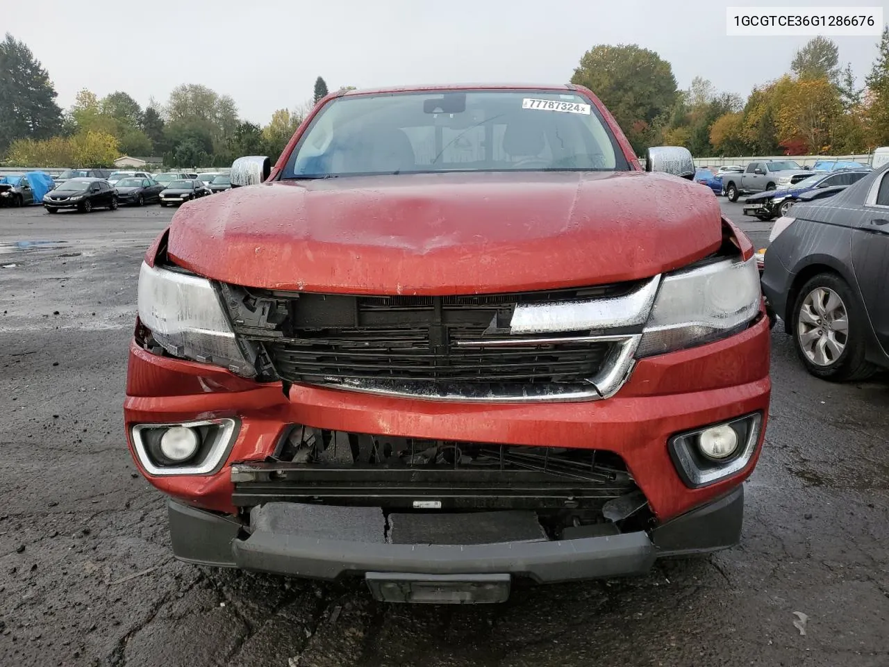 2016 Chevrolet Colorado Lt VIN: 1GCGTCE36G1286676 Lot: 77787324