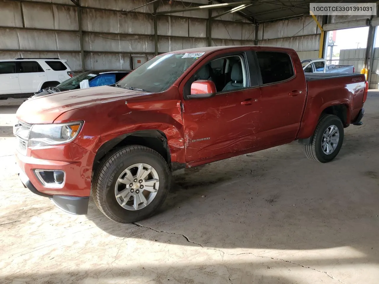 2016 Chevrolet Colorado Lt VIN: 1GCGTCE33G1391031 Lot: 78227994