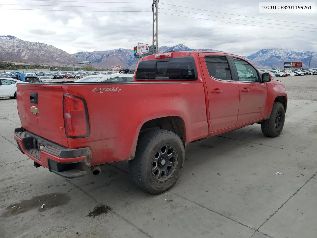 2016 Chevrolet Colorado Lt VIN: 1GCGTCE32G1199261 Lot: 78238524