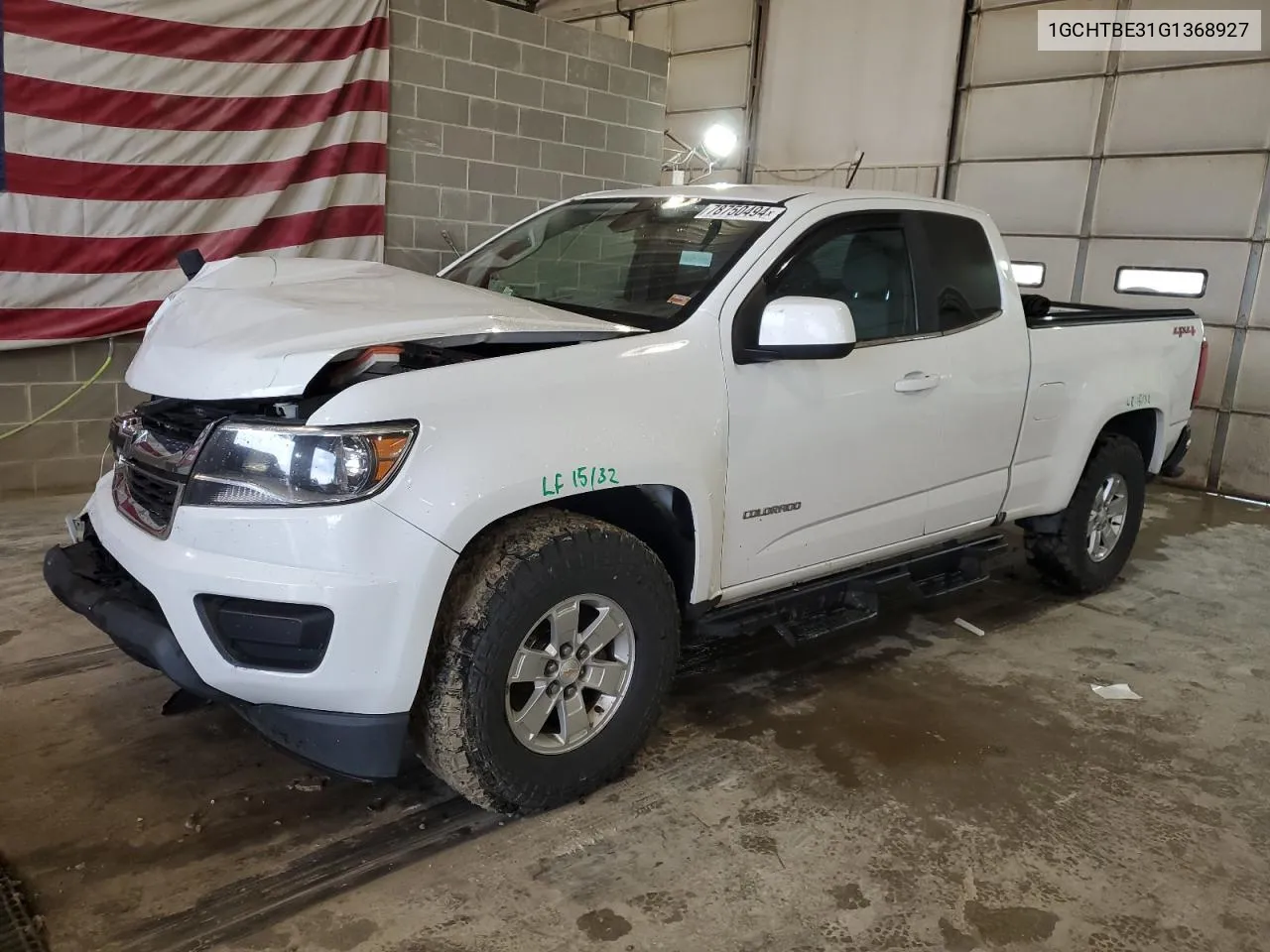 2016 Chevrolet Colorado VIN: 1GCHTBE31G1368927 Lot: 78750494