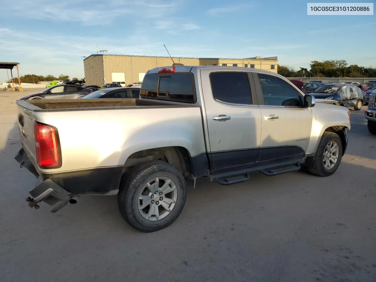 2016 Chevrolet Colorado Lt VIN: 1GCGSCE31G1200886 Lot: 79637474