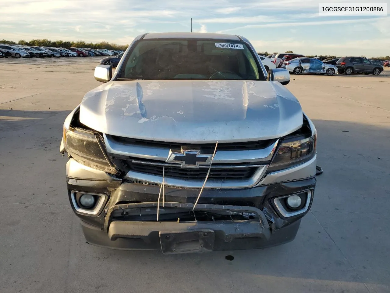 2016 Chevrolet Colorado Lt VIN: 1GCGSCE31G1200886 Lot: 79637474