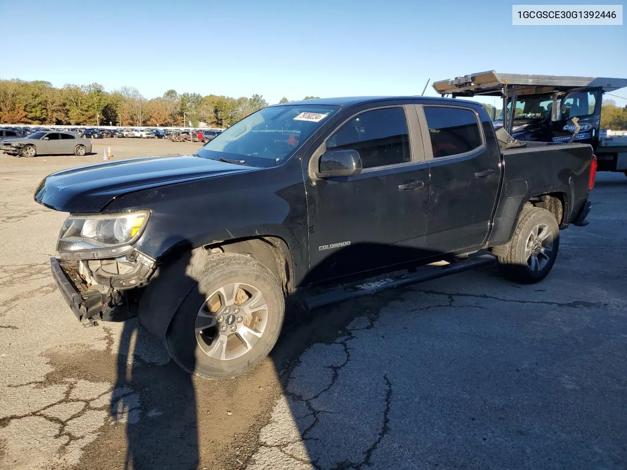 2016 Chevrolet Colorado Lt VIN: 1GCGSCE30G1392446 Lot: 79760234