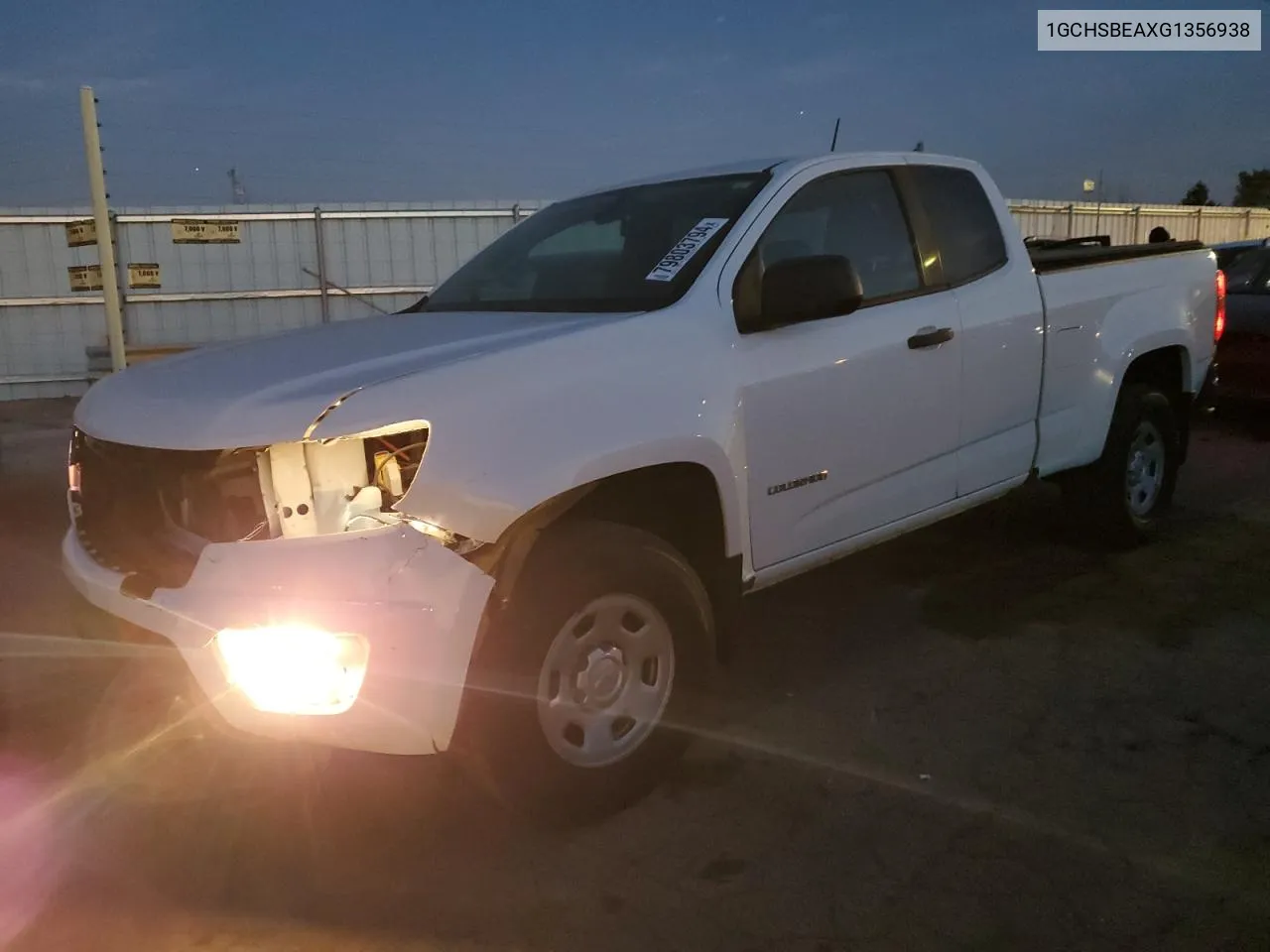 1GCHSBEAXG1356938 2016 Chevrolet Colorado