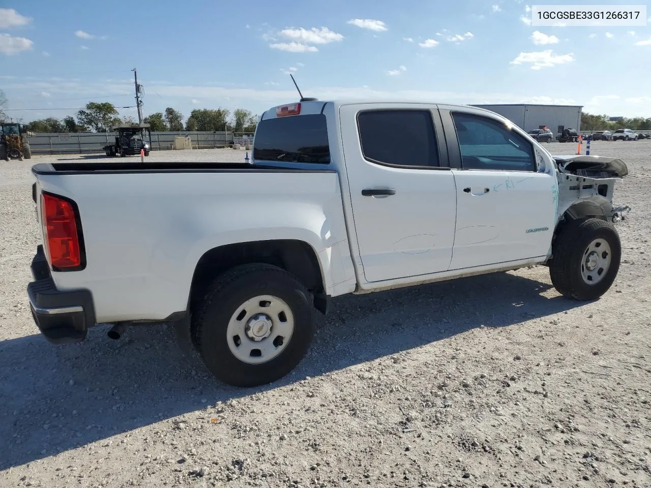 2016 Chevrolet Colorado VIN: 1GCGSBE33G1266317 Lot: 80127204