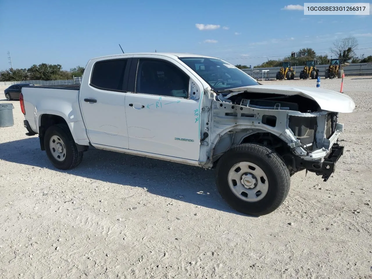 2016 Chevrolet Colorado VIN: 1GCGSBE33G1266317 Lot: 80127204