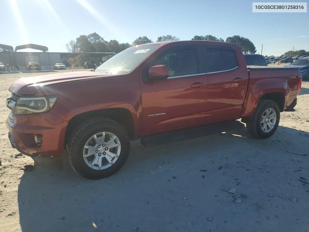 2016 Chevrolet Colorado Lt VIN: 1GCGSCE38G1258316 Lot: 80387564