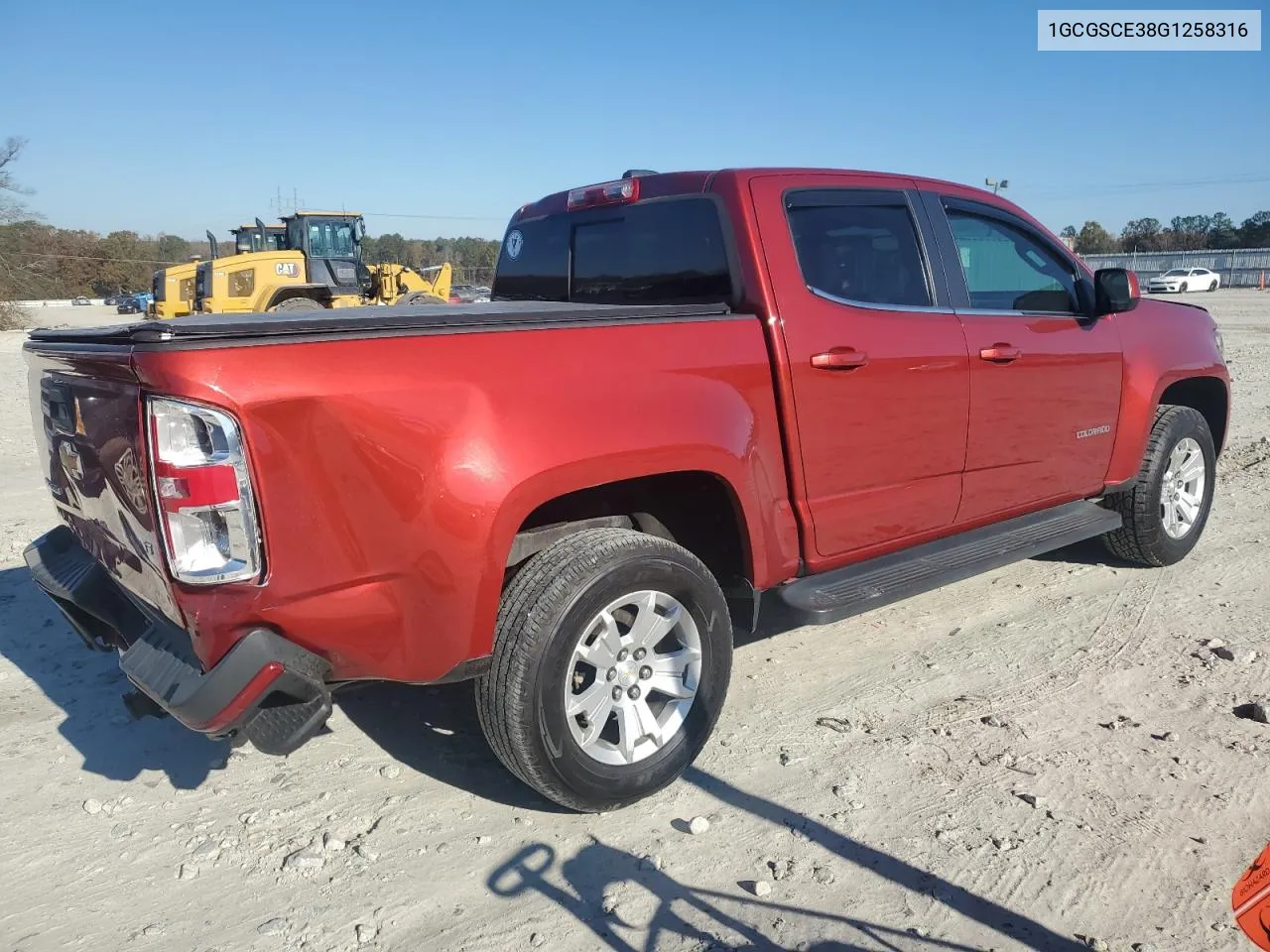 2016 Chevrolet Colorado Lt VIN: 1GCGSCE38G1258316 Lot: 80387564