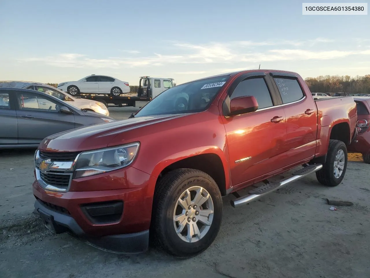 2016 Chevrolet Colorado Lt VIN: 1GCGSCEA6G1354380 Lot: 80536294