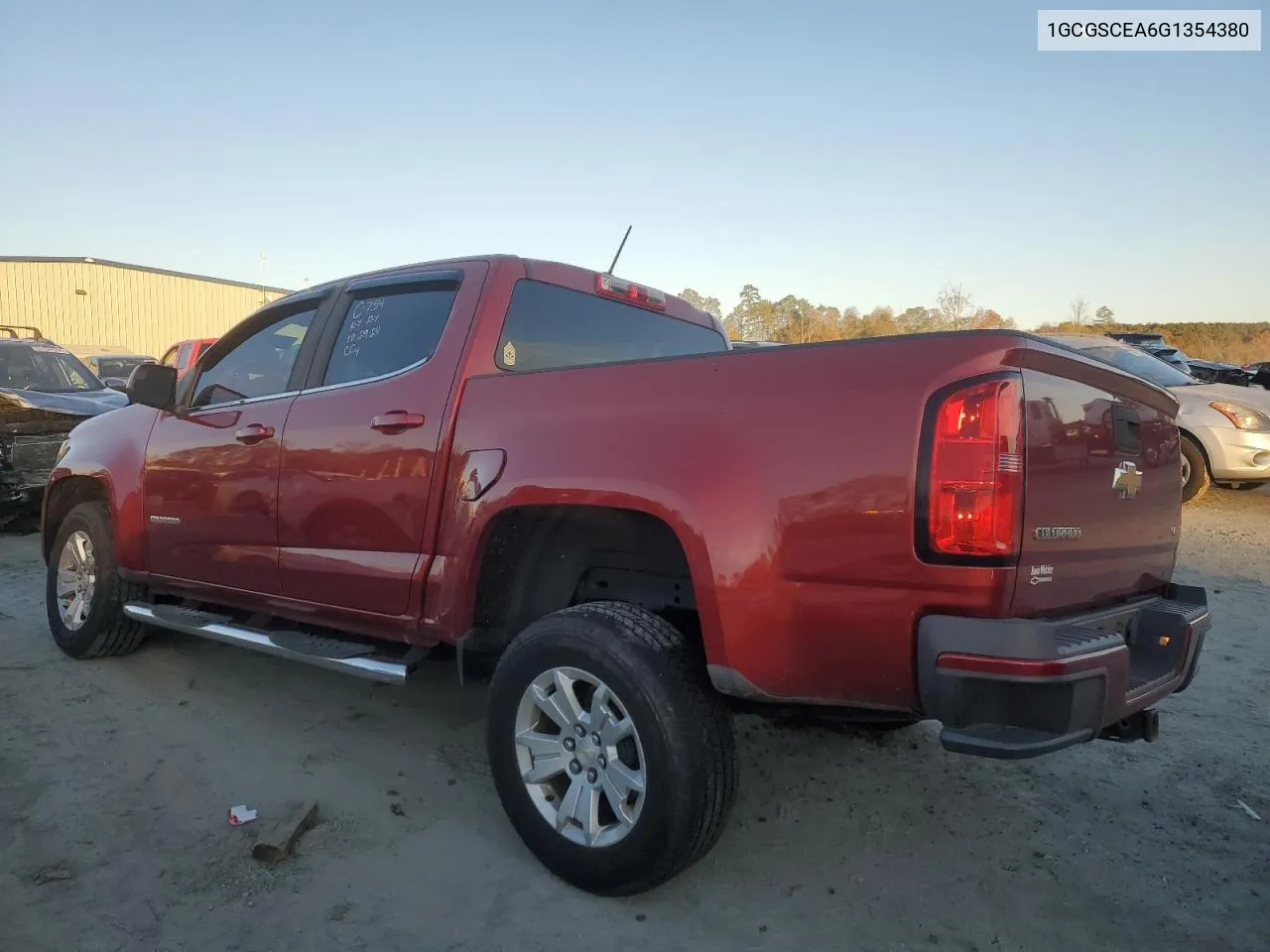 2016 Chevrolet Colorado Lt VIN: 1GCGSCEA6G1354380 Lot: 80536294