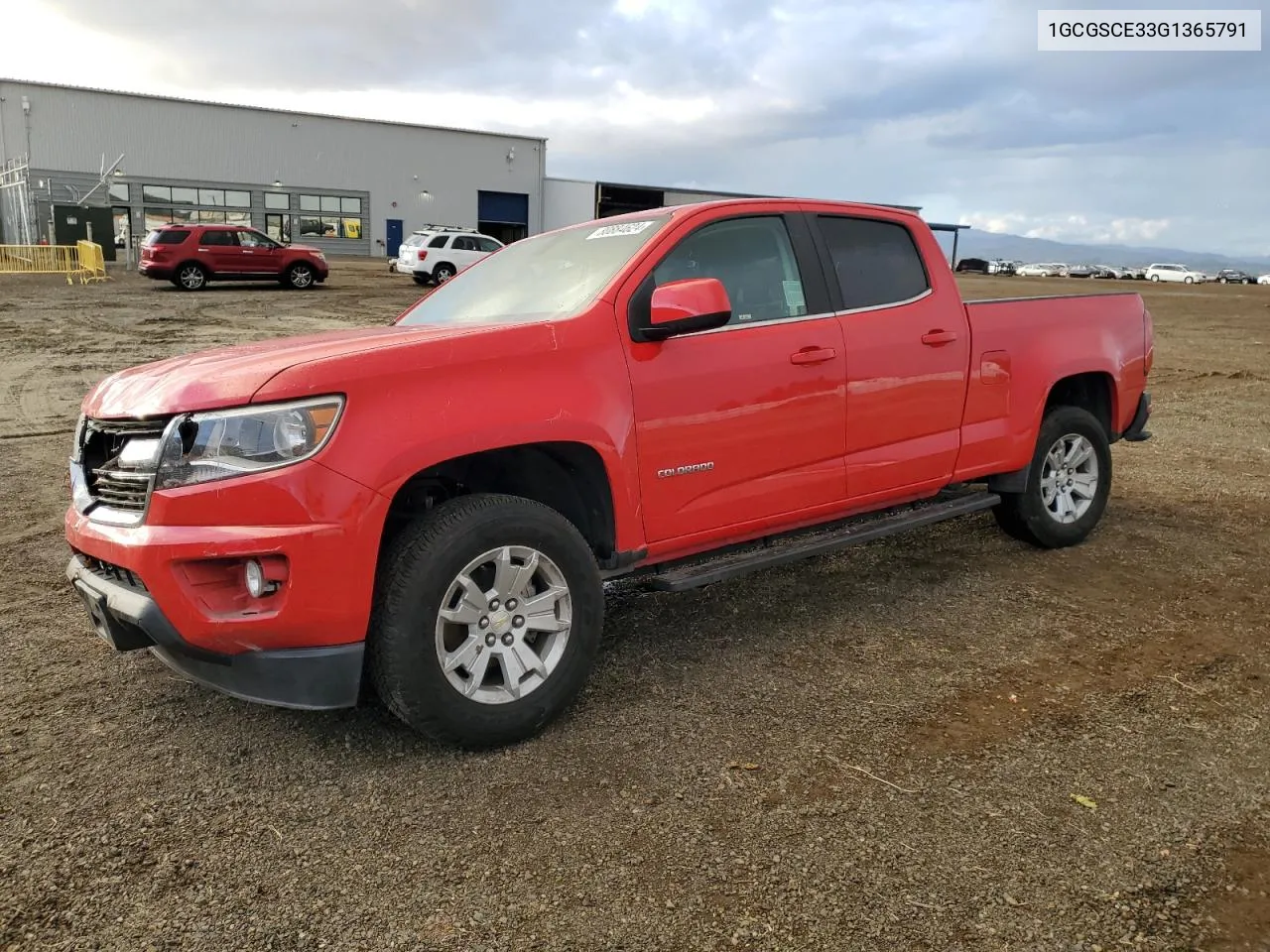 2016 Chevrolet Colorado Lt VIN: 1GCGSCE33G1365791 Lot: 80884624