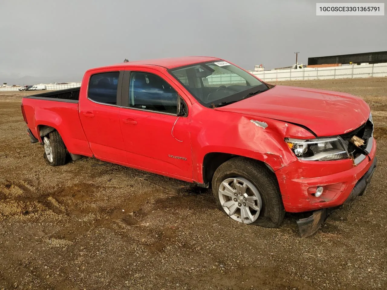 2016 Chevrolet Colorado Lt VIN: 1GCGSCE33G1365791 Lot: 80884624