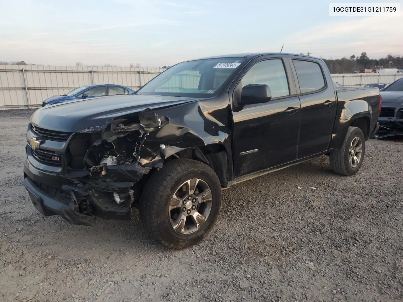 2016 Chevrolet Colorado Z71 VIN: 1GCGTDE31G1211759 Lot: 81378244