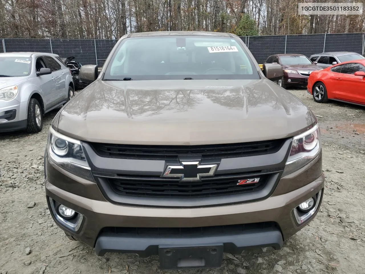 2016 Chevrolet Colorado Z71 VIN: 1GCGTDE35G1183352 Lot: 81518164