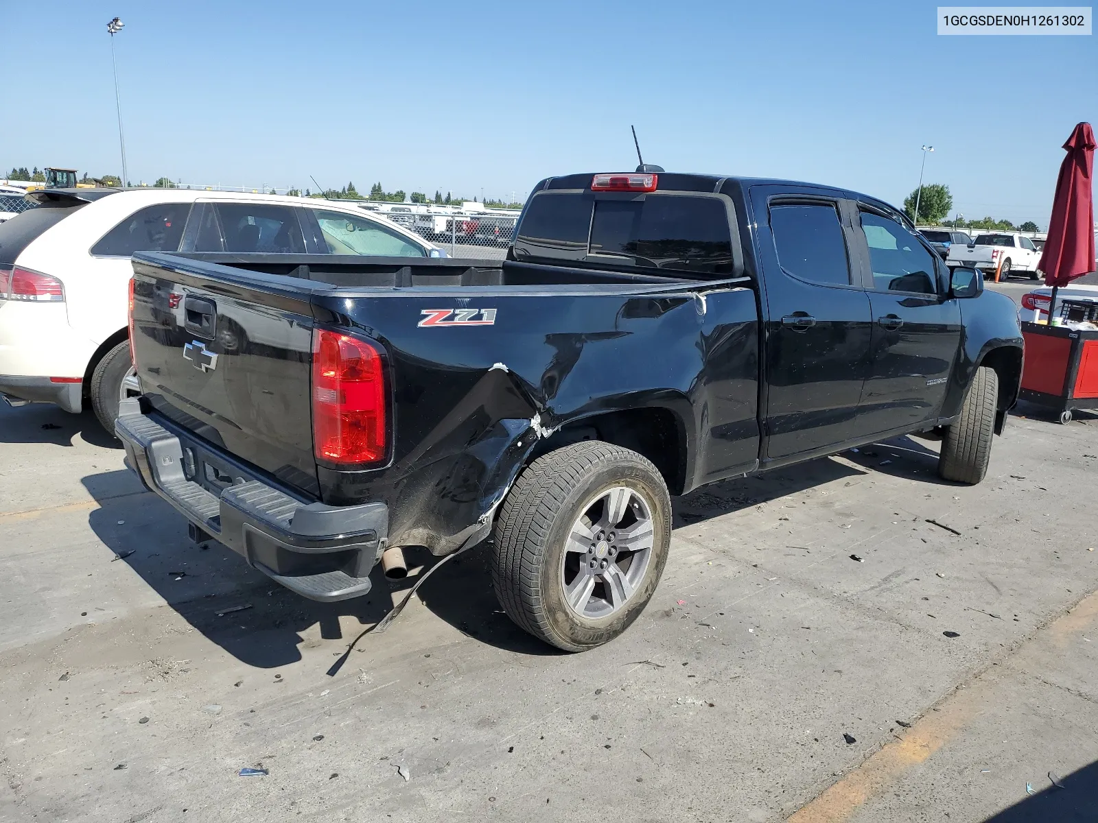 2017 Chevrolet Colorado Z71 VIN: 1GCGSDEN0H1261302 Lot: 62656374