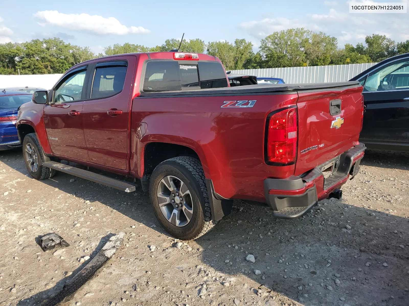 2017 Chevrolet Colorado Z71 VIN: 1GCGTDEN7H1224051 Lot: 66693304