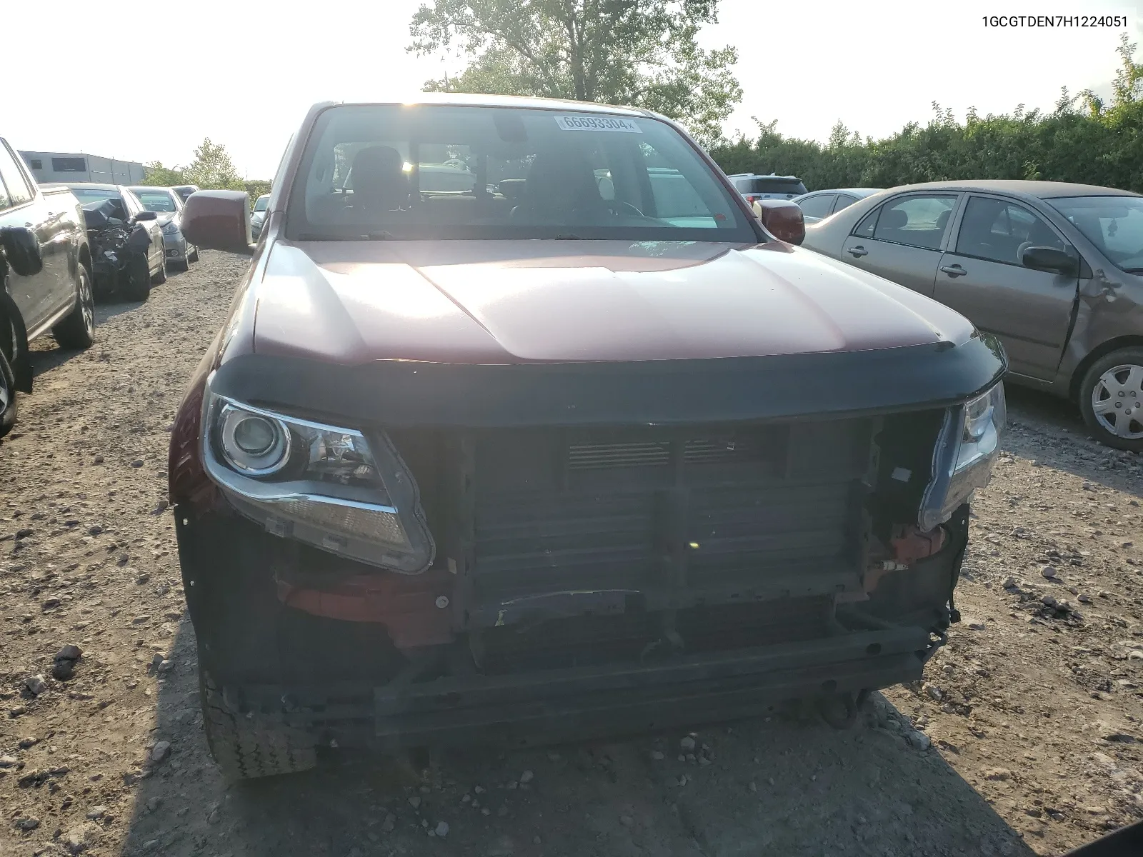 2017 Chevrolet Colorado Z71 VIN: 1GCGTDEN7H1224051 Lot: 66693304