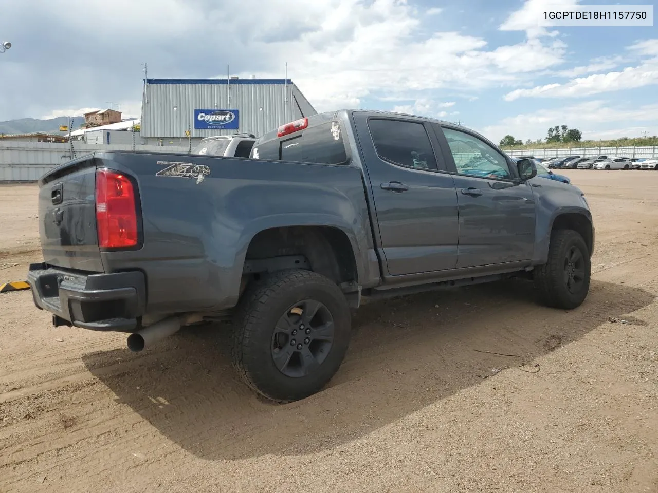 2017 Chevrolet Colorado Z71 VIN: 1GCPTDE18H1157750 Lot: 69538654