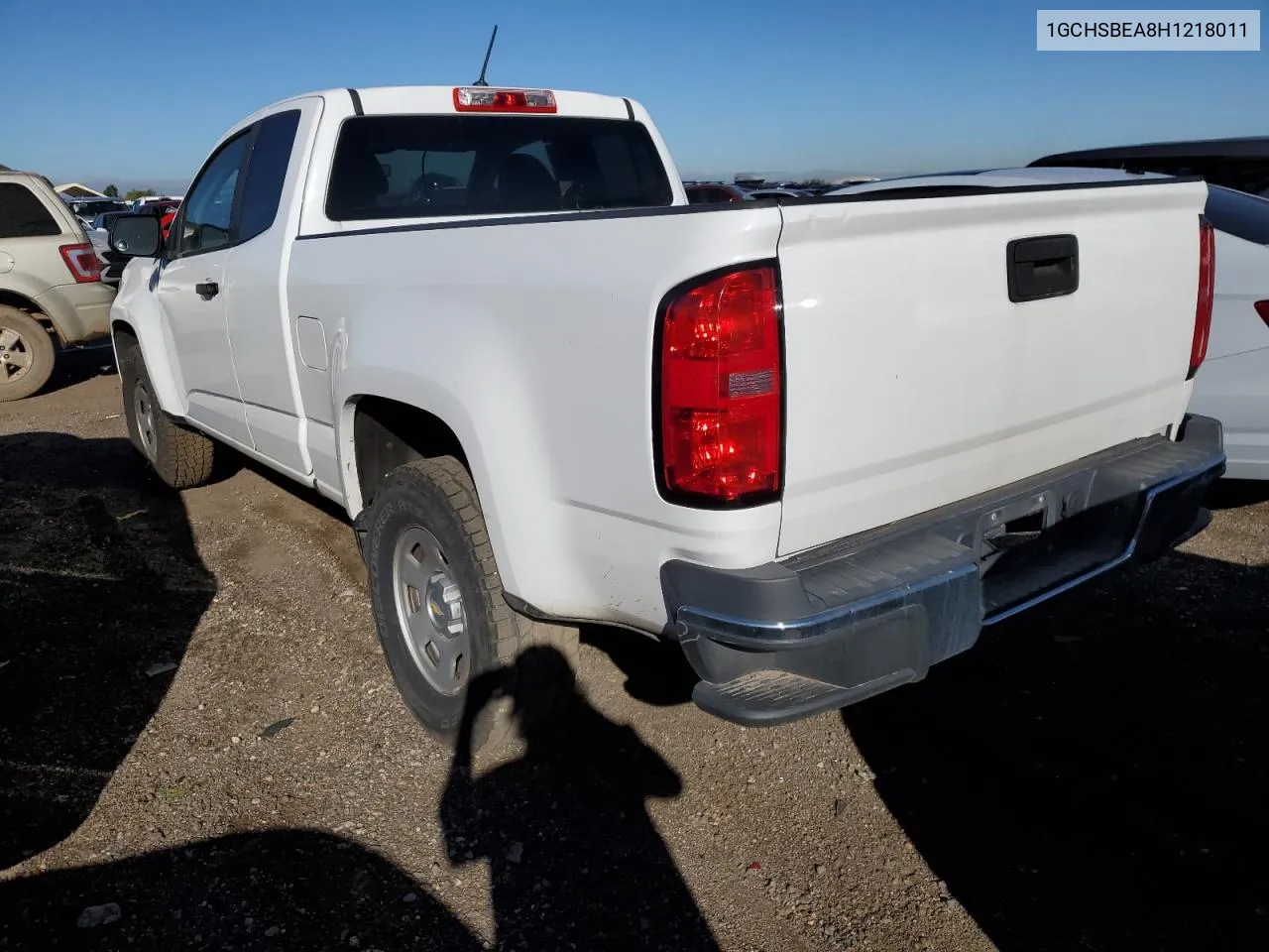 2017 Chevrolet Colorado VIN: 1GCHSBEA8H1218011 Lot: 71816294