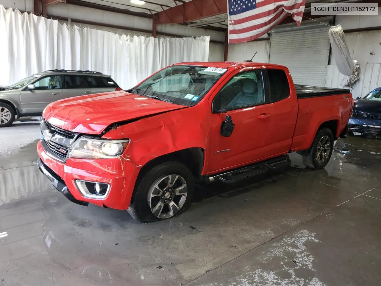 2017 Chevrolet Colorado Z71 VIN: 1GCHTDEN3H1152172 Lot: 72329134