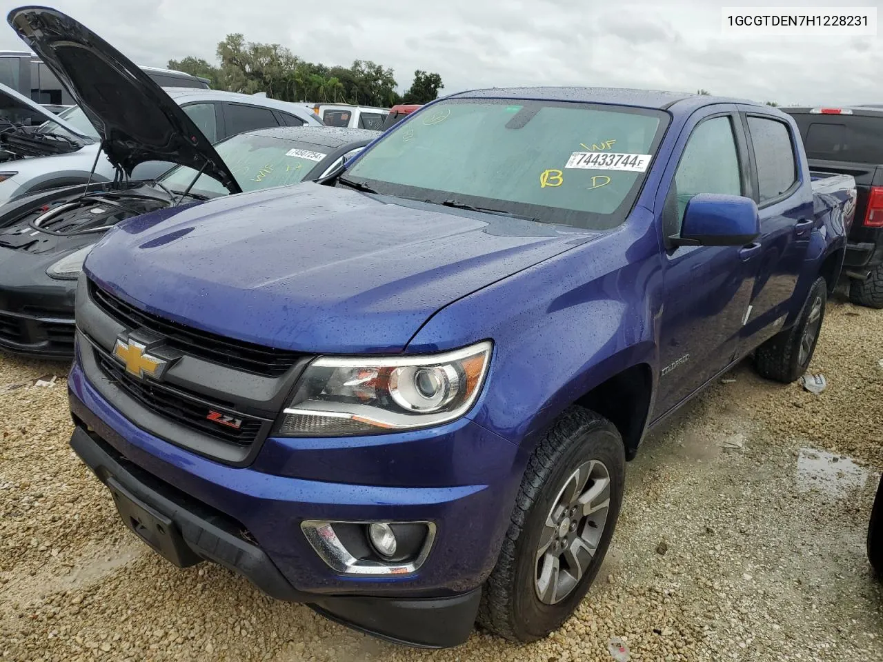 2017 Chevrolet Colorado Z71 VIN: 1GCGTDEN7H1228231 Lot: 74433744