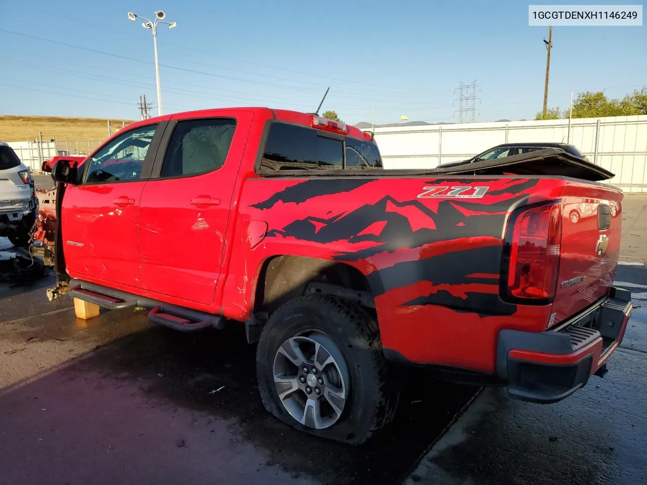 2017 Chevrolet Colorado Z71 VIN: 1GCGTDENXH1146249 Lot: 74442404