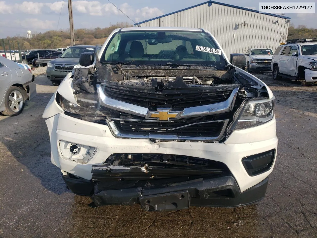 2017 Chevrolet Colorado VIN: 1GCHSBEAXH1229172 Lot: 75646164