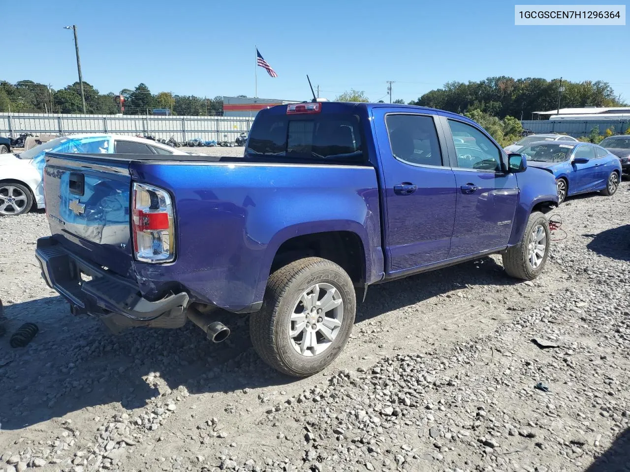 2017 Chevrolet Colorado Lt VIN: 1GCGSCEN7H1296364 Lot: 76588604