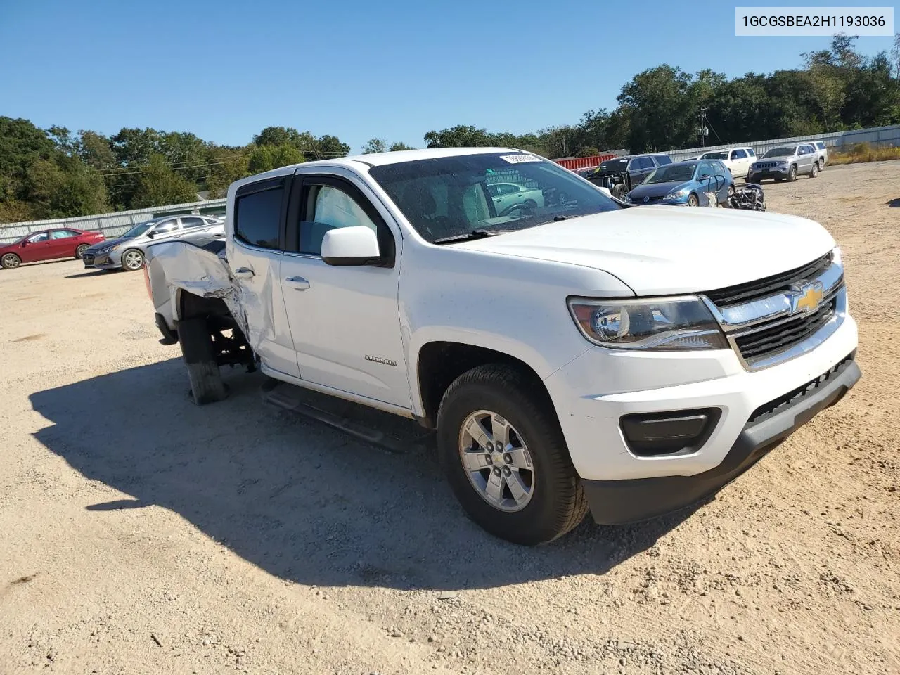 2017 Chevrolet Colorado VIN: 1GCGSBEA2H1193036 Lot: 76692834