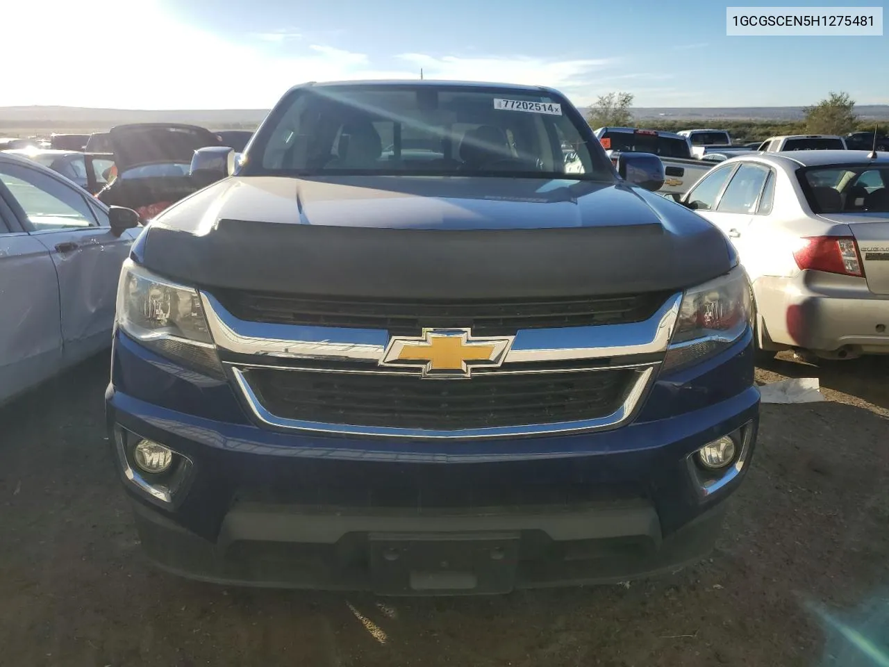 2017 Chevrolet Colorado Lt VIN: 1GCGSCEN5H1275481 Lot: 77202514